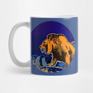 Night Lion Profile Mug